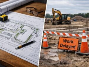 Land surveying and permit reviews help identify property issues before construction delays occur.